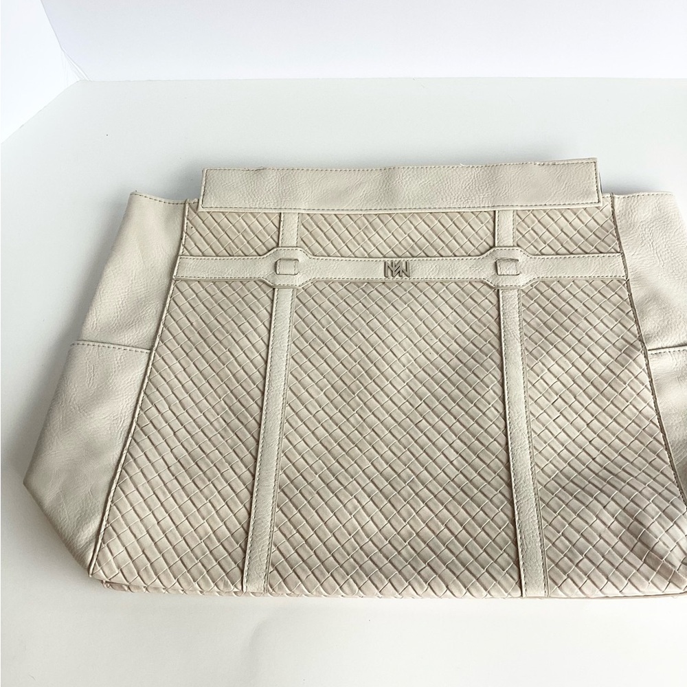 Miche Purse Shell Cover Fairfield Cream Woven Crosshatch